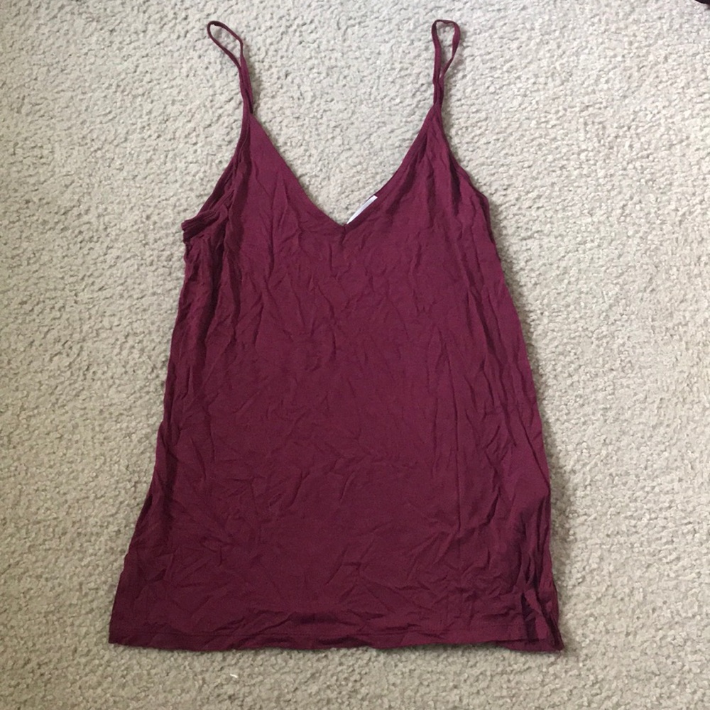 Maroon tank top